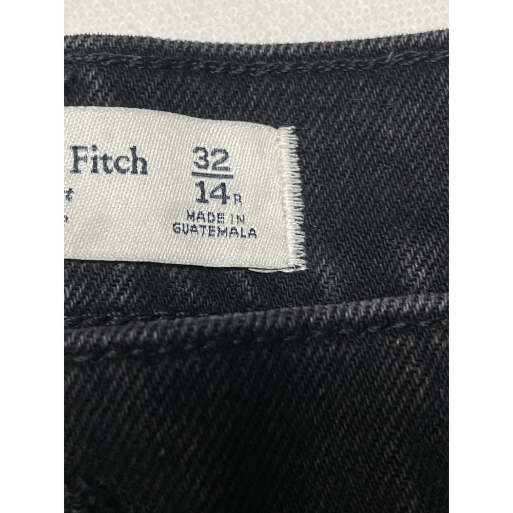 Abercrombie & Fitch Jeans WOMENS 32/14R 90s Straight Ultra High Rise Distressed - Picture 8 of 16